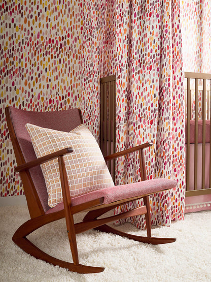 Scalamandre Grey Watkins Jamboree Wallpaper - Berry Lemonade