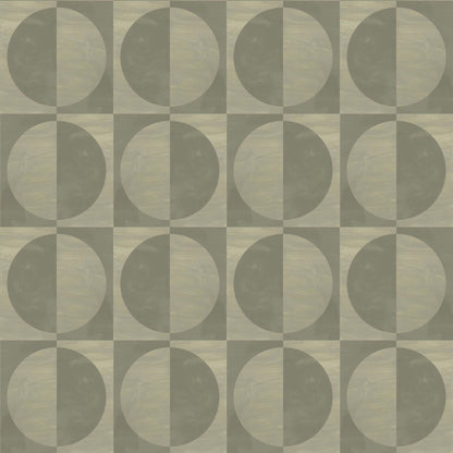 Mitchell Black Glass Half Full Wallpaper - Stone