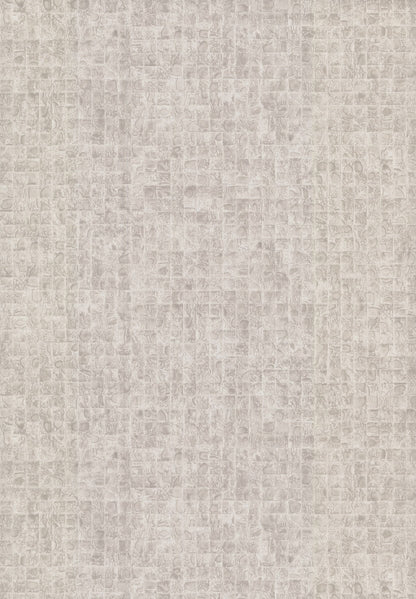 Ronald Redding Traveler Leather Lux Wallpaper - Off White