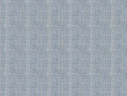 Ronald Redding Traveler Shirting Plaid Wallpaper - Blue