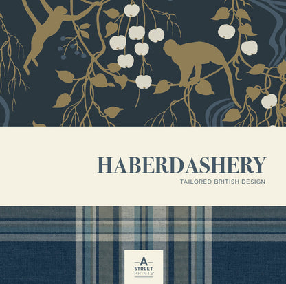 A-Street Prints Haberdashery Octavia Marbled Ink Wallpaper - Ruby