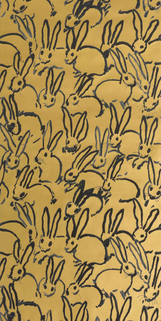 Lee Jofa Hutch Rabbit Wallpaper - Gold
