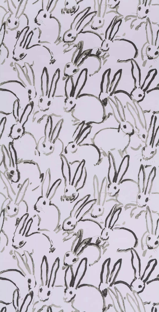 Lee Jofa Hutch Rabbit Wallpaper - Lavender