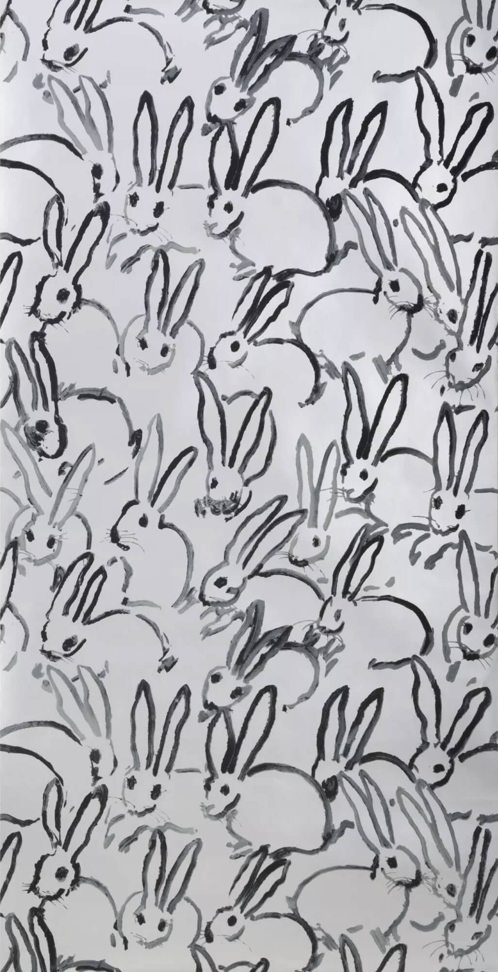 Lee Jofa Hutch Rabbit Wallpaper - Silver