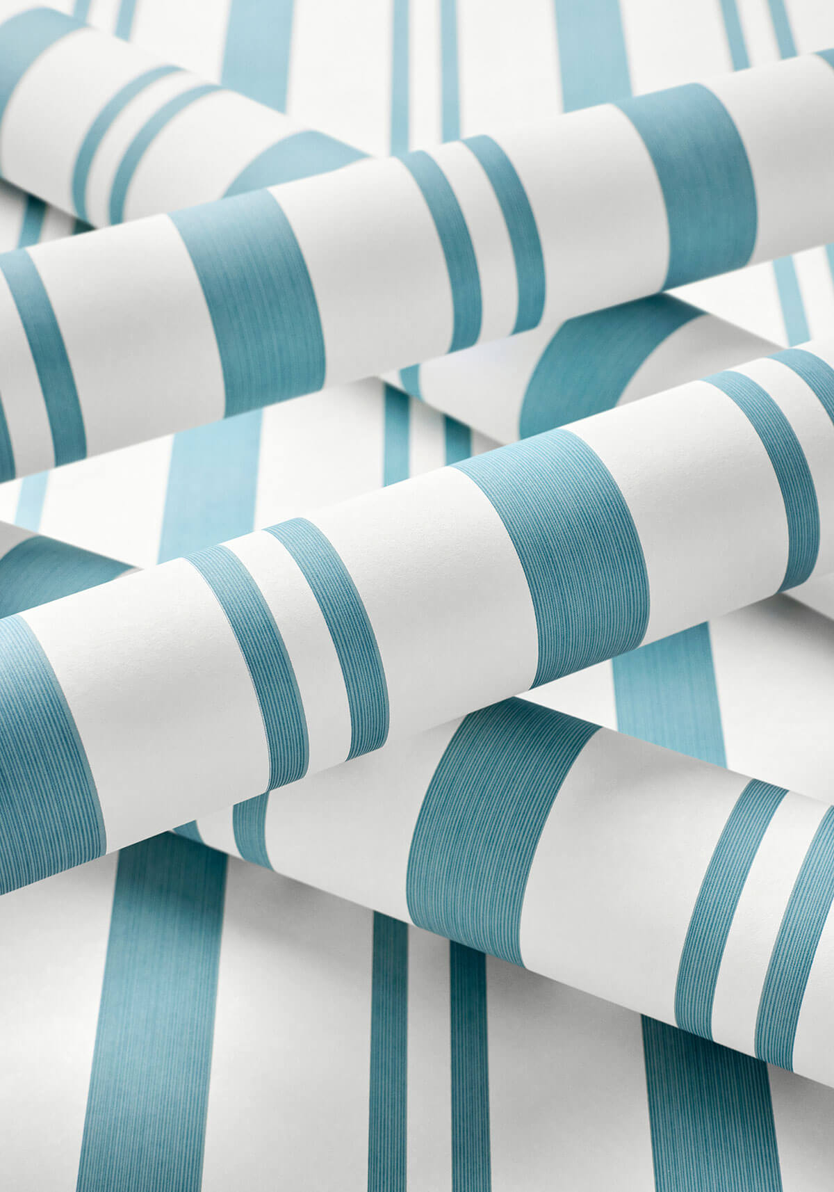 Thibaut Indienne Maggie Stripe Wallpaper - Teal
