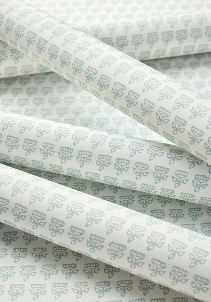 Thibaut Indienne Mimi Wallpaper - Robins Egg