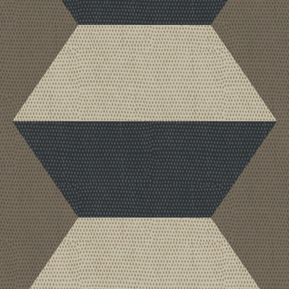 Mitchell Black Infinity Blocks Wallpaper - Coconut Husk