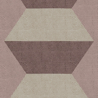 Mitchell Black Infinity Blocks Wallpaper - Pale Strawberry