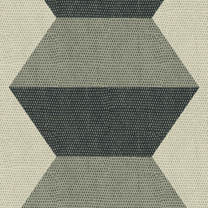 Mitchell Black Infinity Blocks Wallpaper - Sage Green