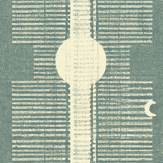 Mitchell Black Inyanga Wallpaper - Blue Jade
