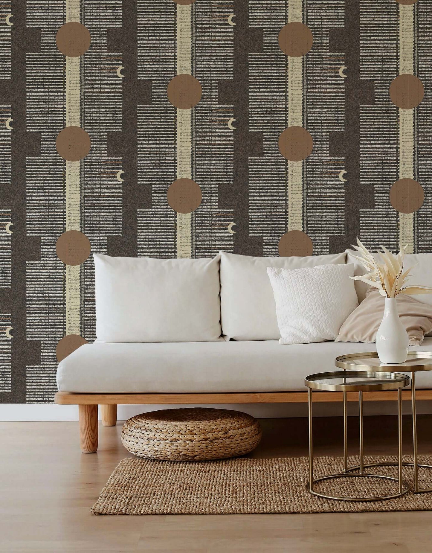 Mitchell Black Inyanga Wallpaper - Cocoa