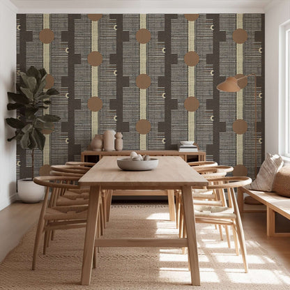 Mitchell Black Inyanga Wallpaper - Cocoa