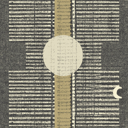 Mitchell Black Inyanga Wallpaper - Newsprint Gray