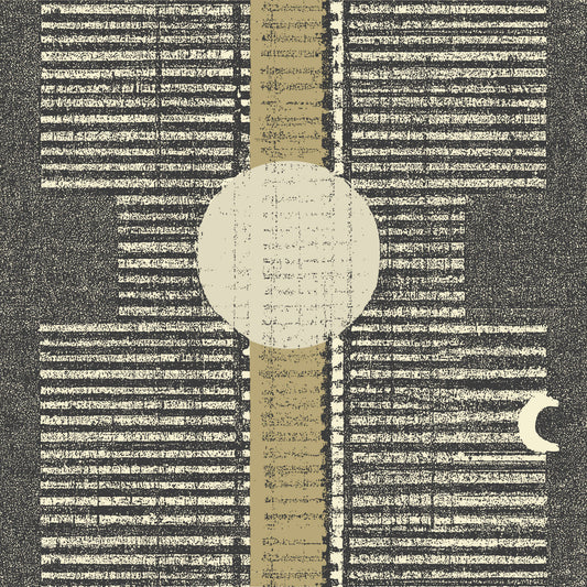 Mitchell Black Inyanga Wallpaper - Newsprint Gray