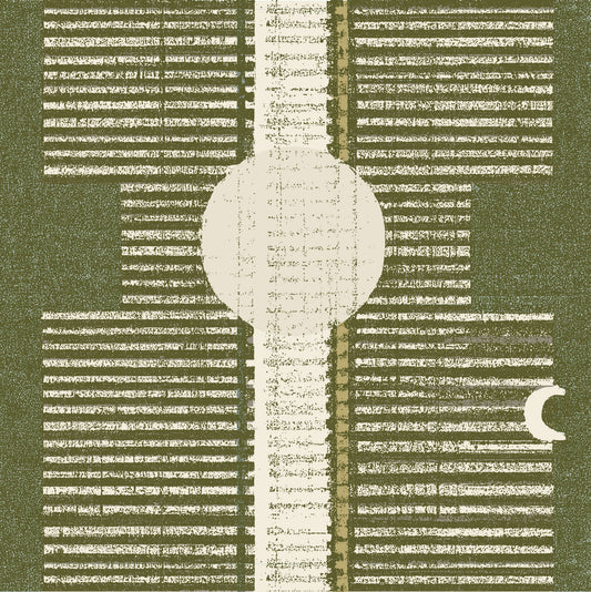 Mitchell Black Inyanga Wallpaper - Olive Linen