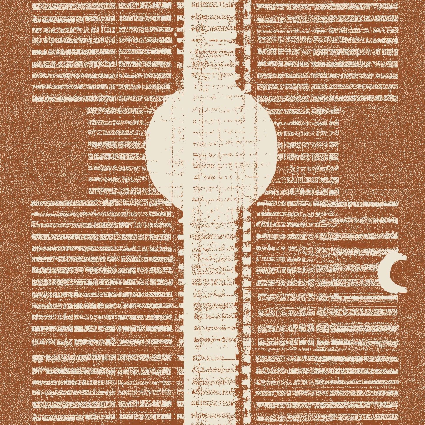 Mitchell Black Inyanga Wallpaper Sample - Red Clay