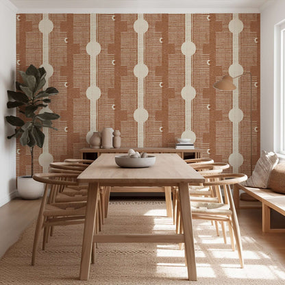 Mitchell Black Inyanga Wallpaper - Red Clay