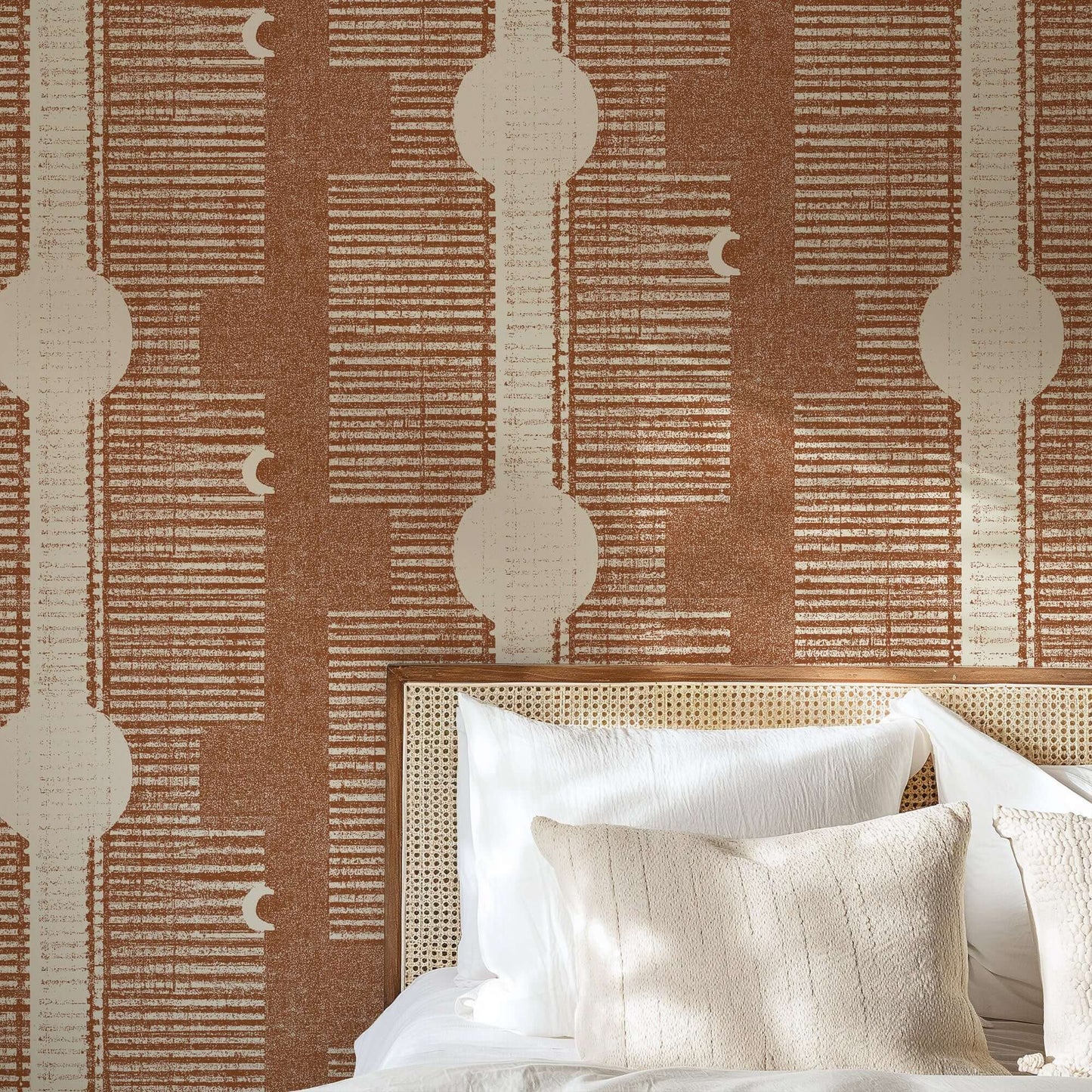Mitchell Black Inyanga Wallpaper - Red Clay