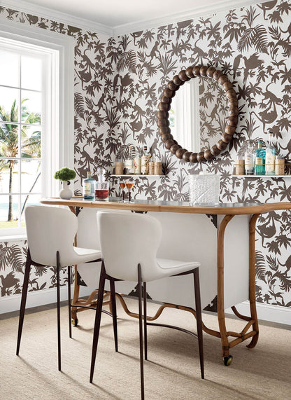 Thibaut Islander St. Kitts Wallpaper - Brown