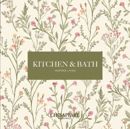 Chesapeake Kitchen & Bath Elijah Wallpaper Sample - Wheat
