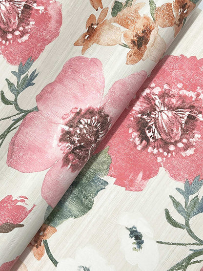 Antonina Vella Layered Luxe Evelyn Wallpaper - Pink