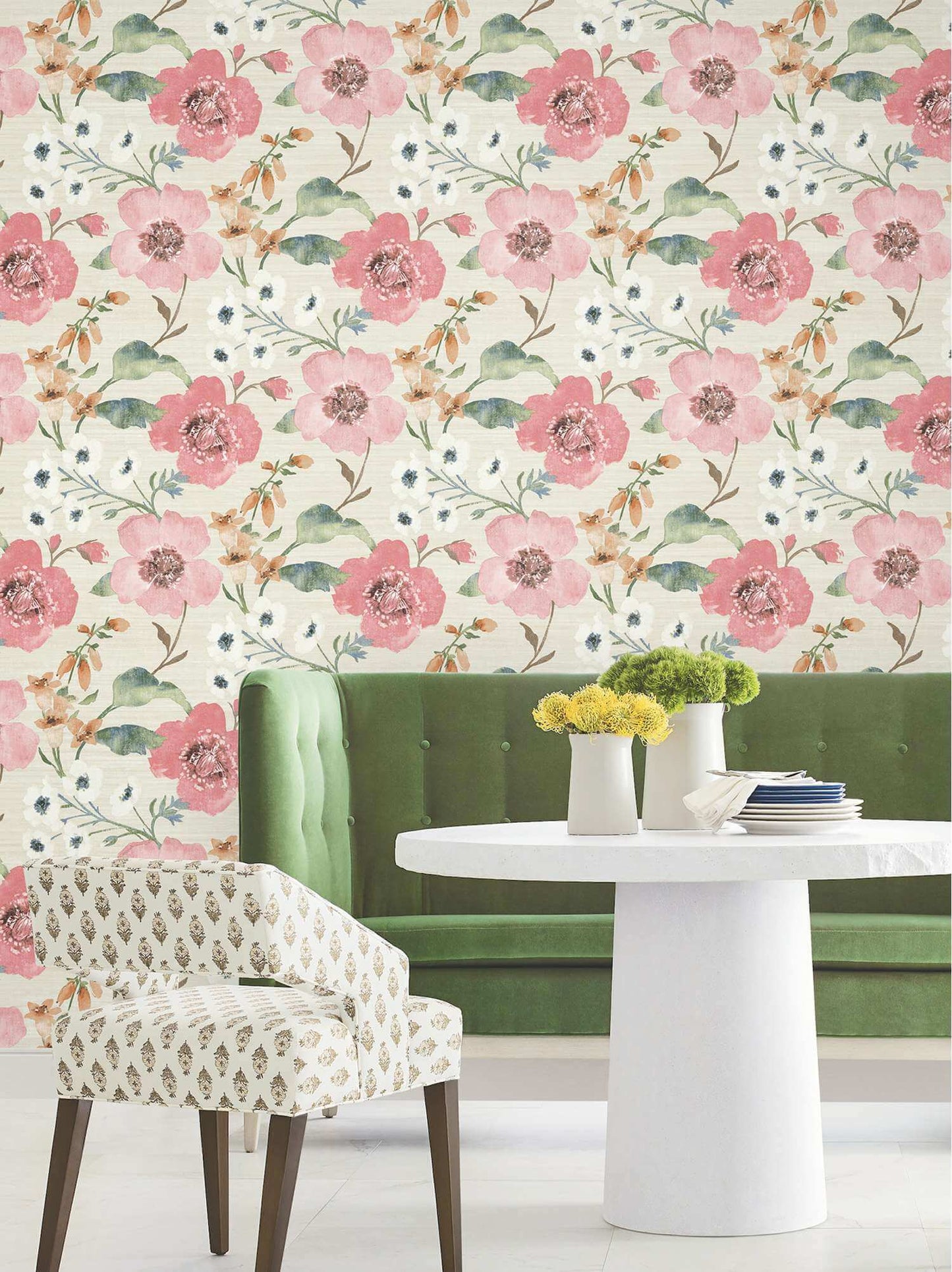 Antonina Vella Layered Luxe Evelyn Wallpaper - Pink
