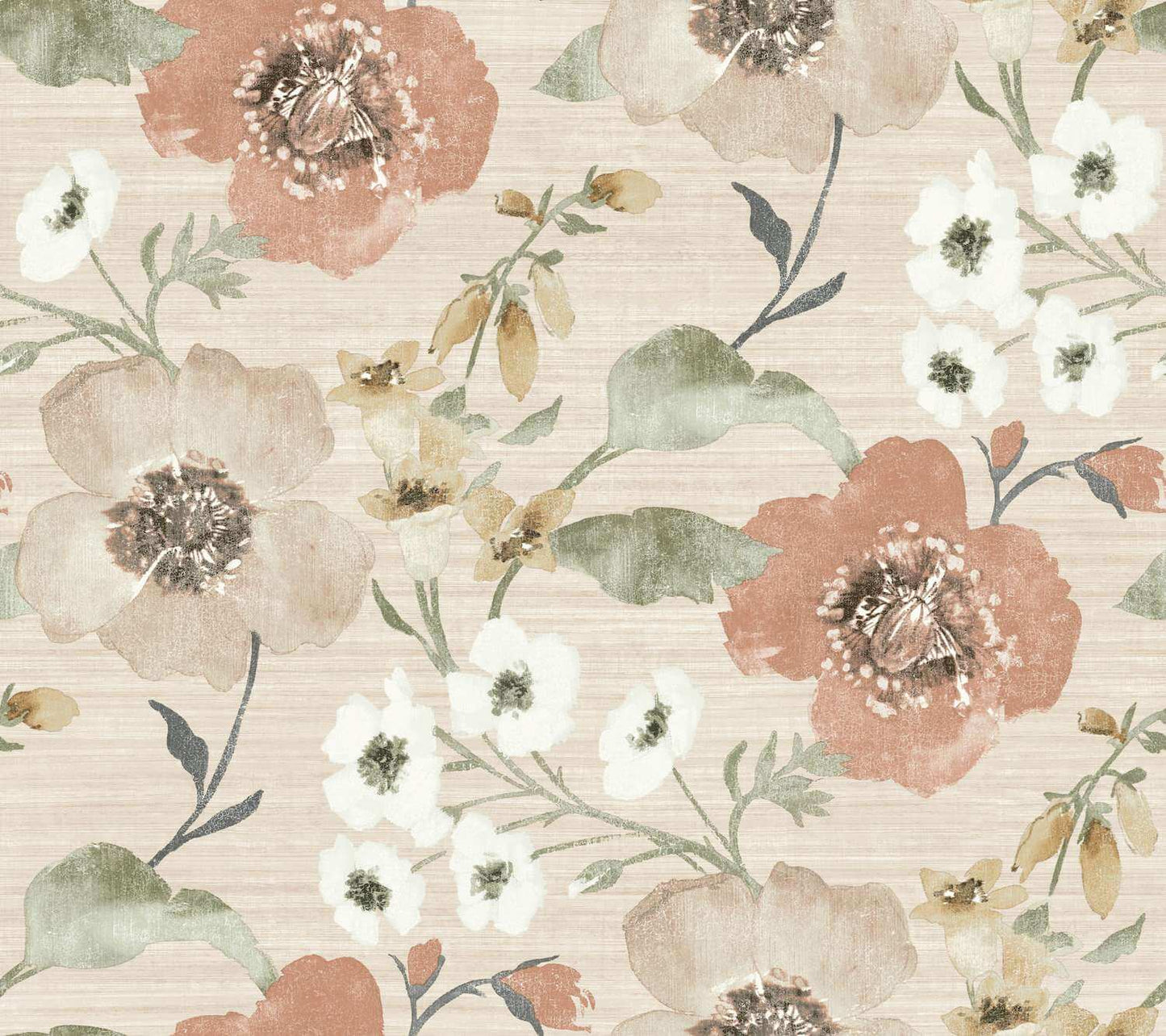 Antonina Vella Layered Luxe Evelyn Wallpaper - Apricot