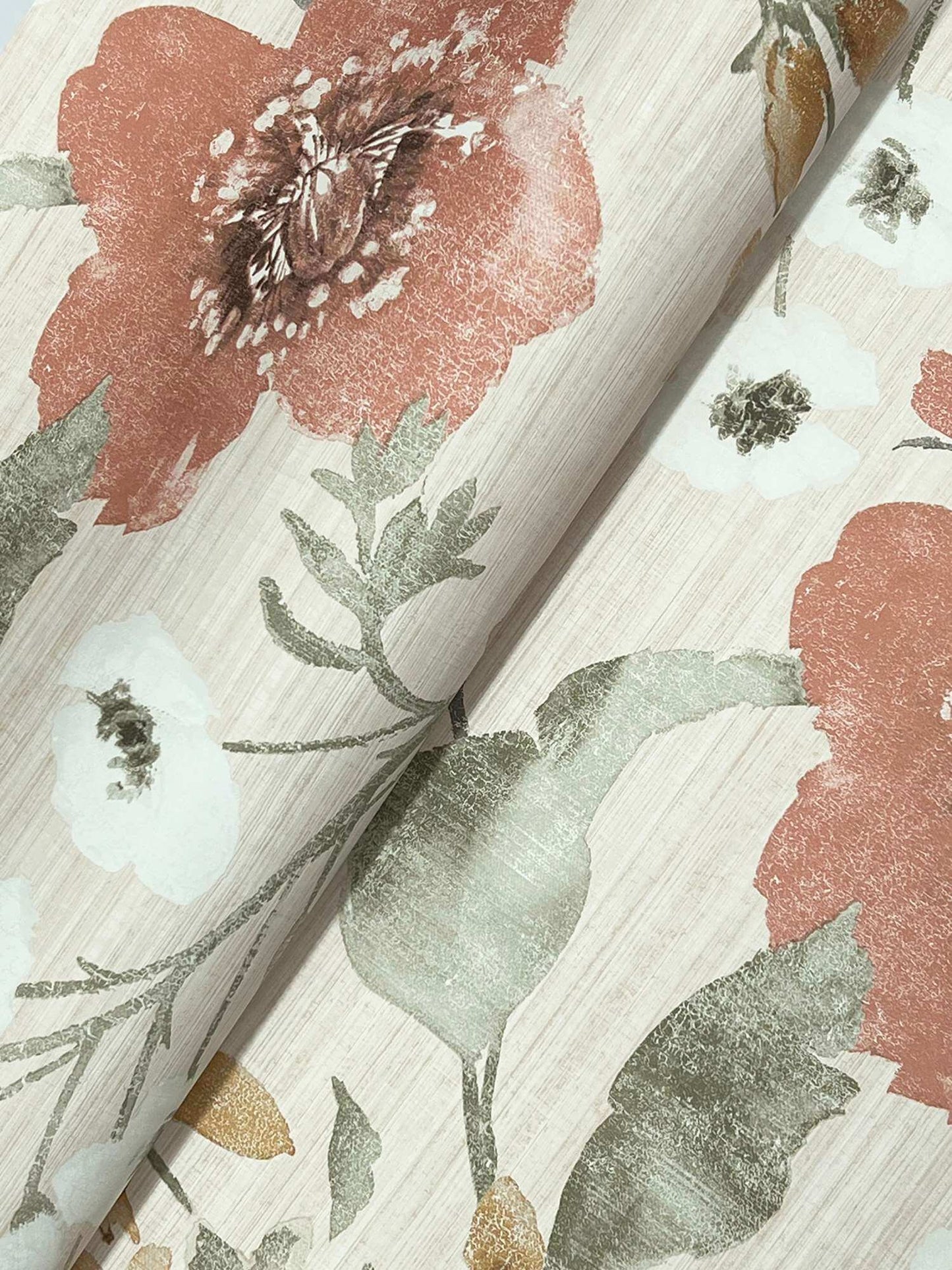 Antonina Vella Layered Luxe Evelyn Wallpaper - Apricot