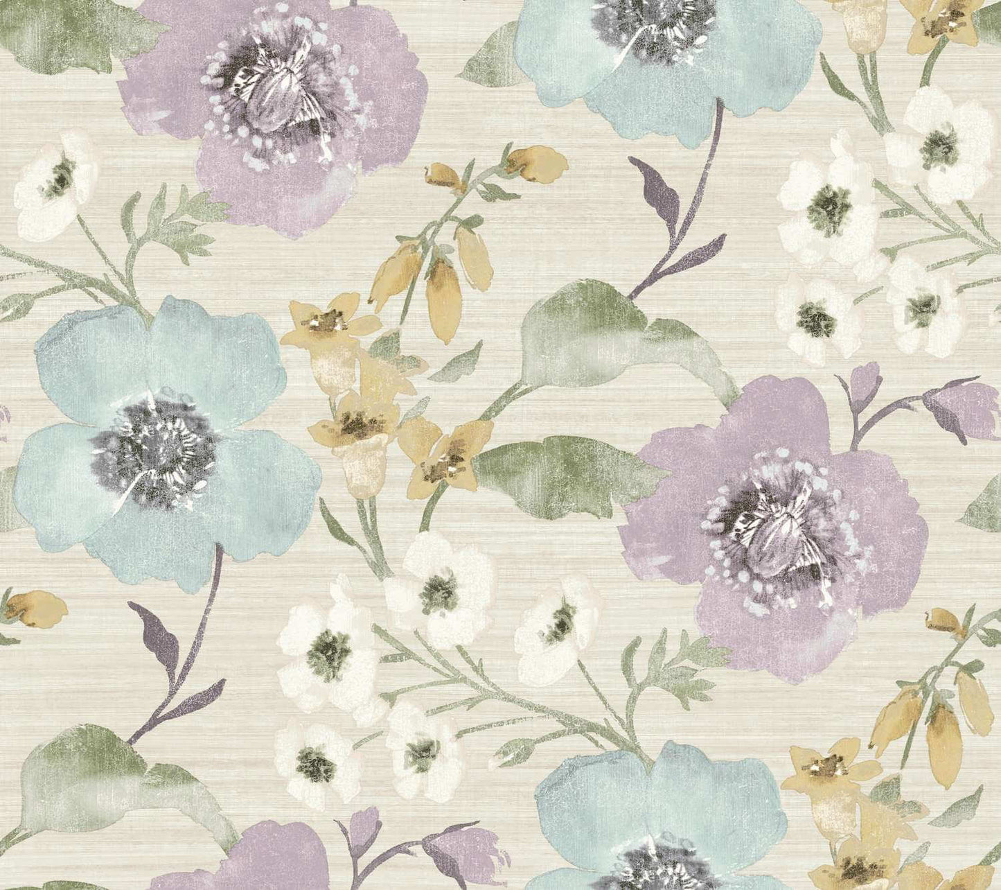Antonina Vella Layered Luxe Evelyn Wallpaper Sample - Lavender
