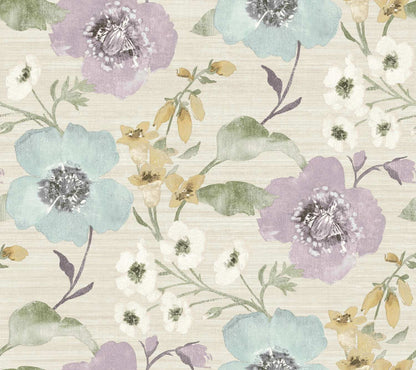 Antonina Vella Layered Luxe Evelyn Wallpaper Sample - Lavender