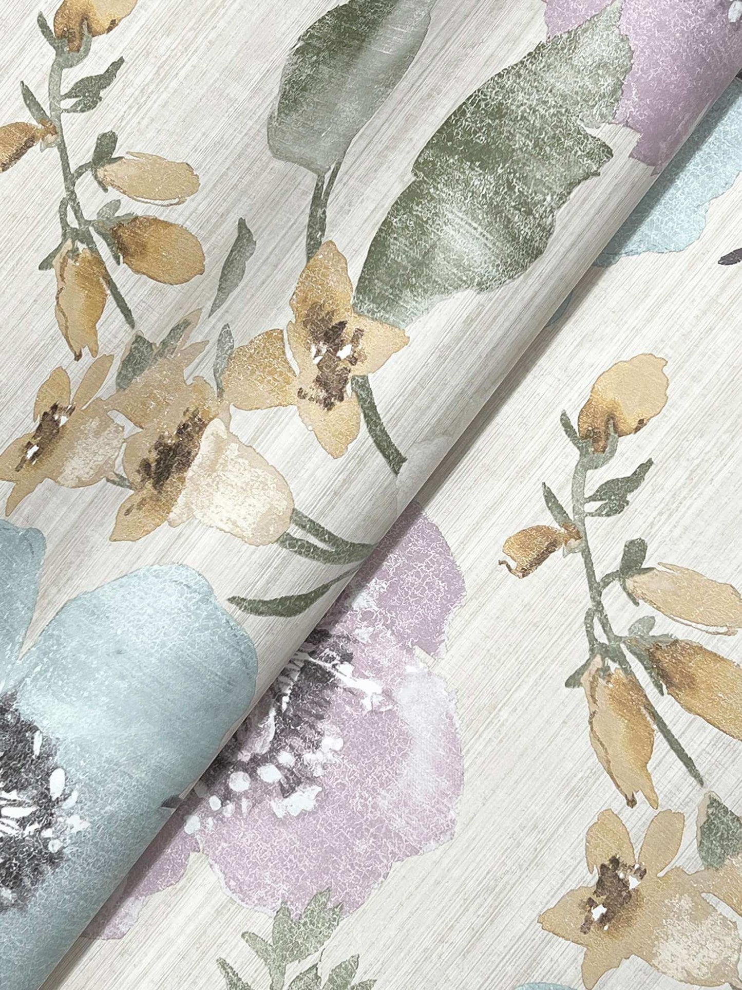 Antonina Vella Layered Luxe Evelyn Wallpaper Sample - Lavender