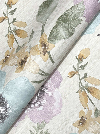 Antonina Vella Layered Luxe Evelyn Wallpaper Sample - Lavender