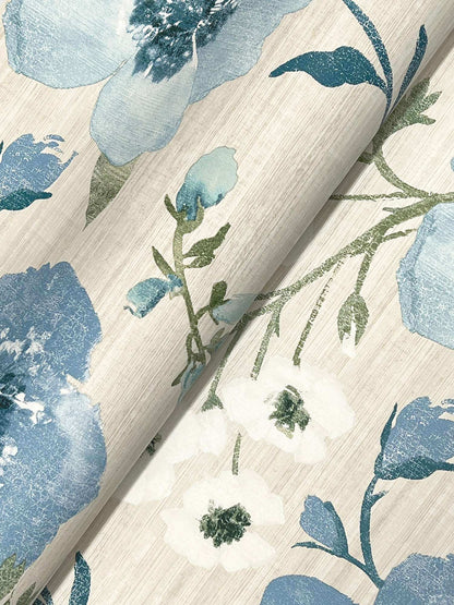 Antonina Vella Layered Luxe Evelyn Wallpaper Sample - Blue