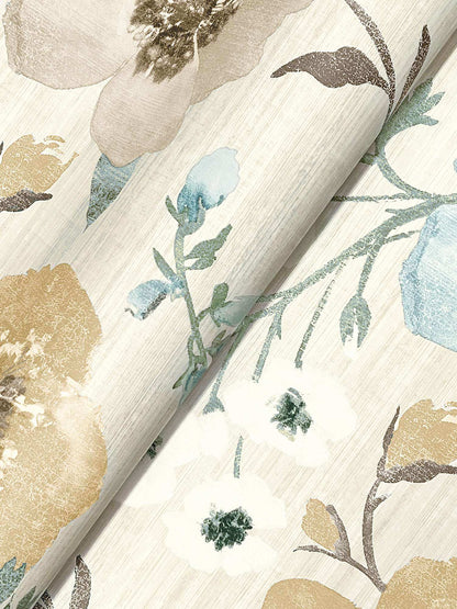 Antonina Vella Layered Luxe Evelyn Wallpaper Sample - Wheat