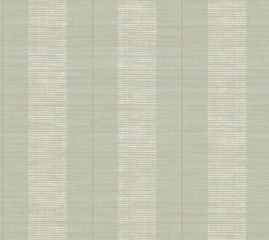 Antonina Vella Layered Luxe Colbert Stripe Wallpaper - Seafoam