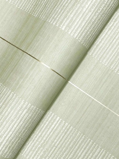Antonina Vella Layered Luxe Colbert Stripe Wallpaper - Seafoam