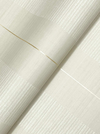 Antonina Vella Layered Luxe Colbert Stripe Wallpaper - Light Grey