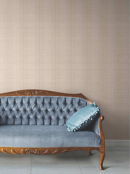 Antonina Vella Layered Luxe Colbert Stripe Wallpaper - Blush