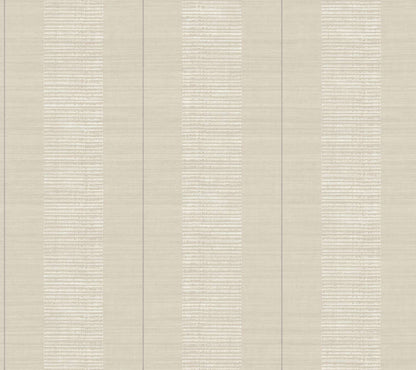 Antonina Vella Layered Luxe Colbert Stripe Wallpaper Sample - Taupe