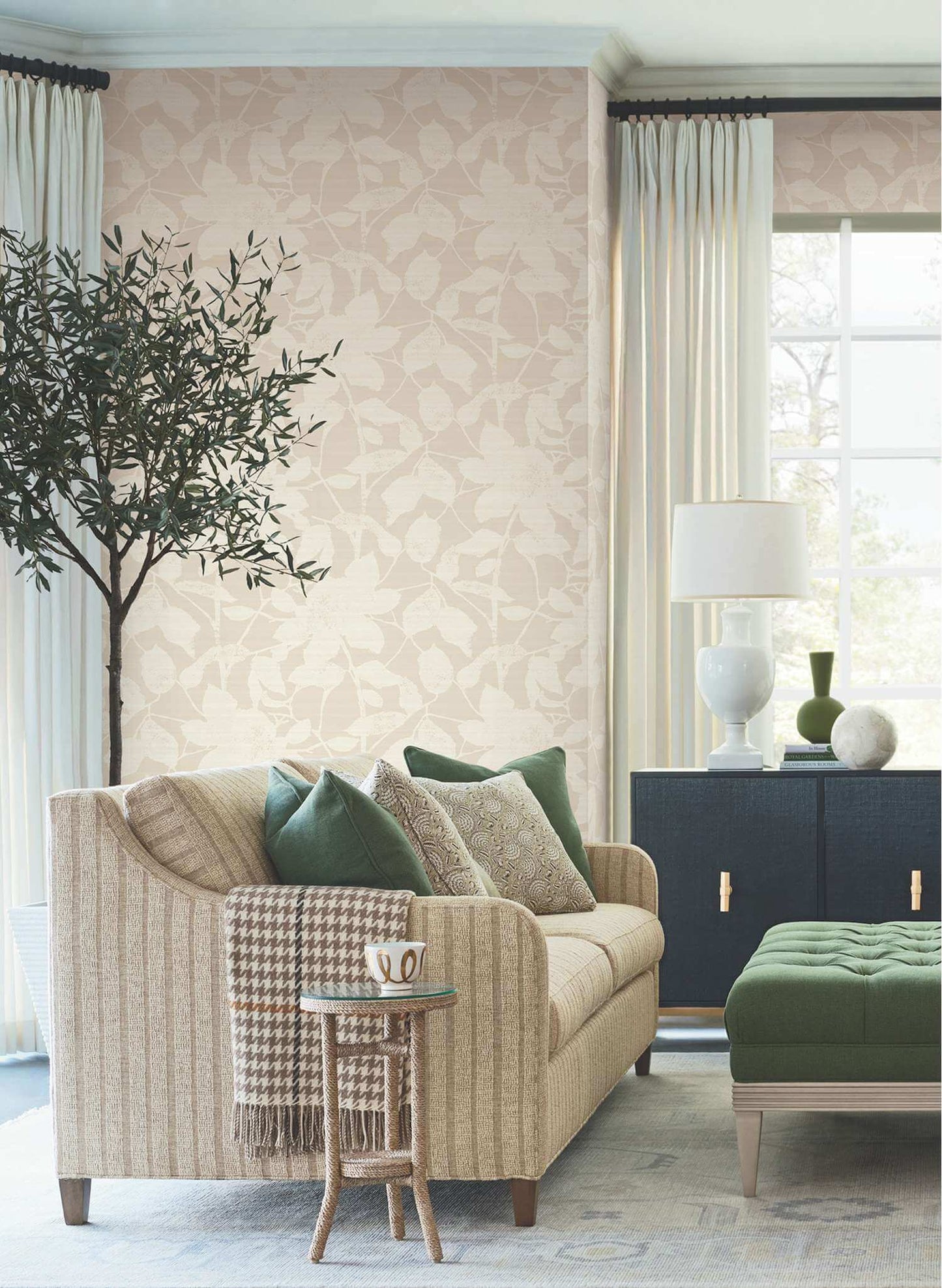 Antonina Vella Layered Luxe Solange Wallpaper - Neutral