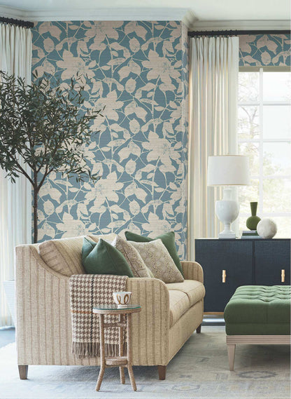 Antonina Vella Layered Luxe Solange Wallpaper - Teal