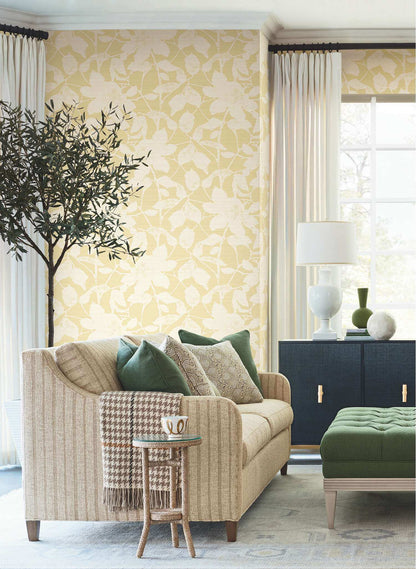 Antonina Vella Layered Luxe Solange Wallpaper Sample - Butter