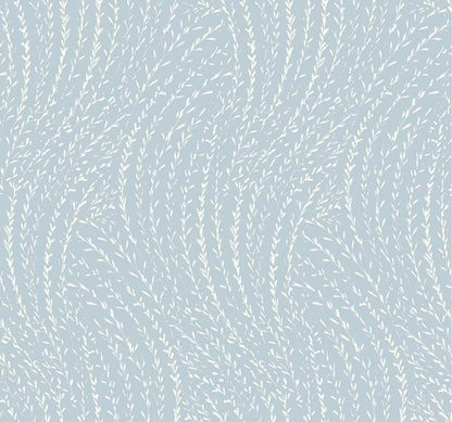 Antonina Vella Layered Luxe Willow Song Wallpaper Sample - Sky Blue