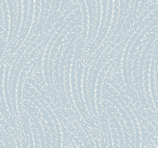 Antonina Vella Layered Luxe Willow Song Wallpaper - Sky Blue