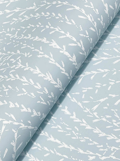 Antonina Vella Layered Luxe Willow Song Wallpaper Sample - Sky Blue