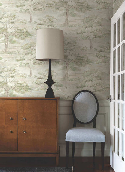 Antonina Vella Layered Luxe Moreno Wallpaper - Green