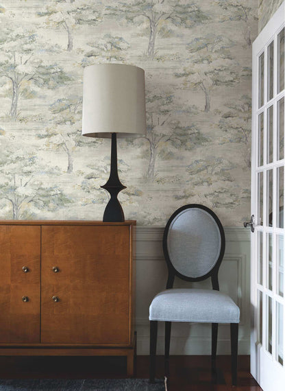 Antonina Vella Layered Luxe Moreno Wallpaper - Slate