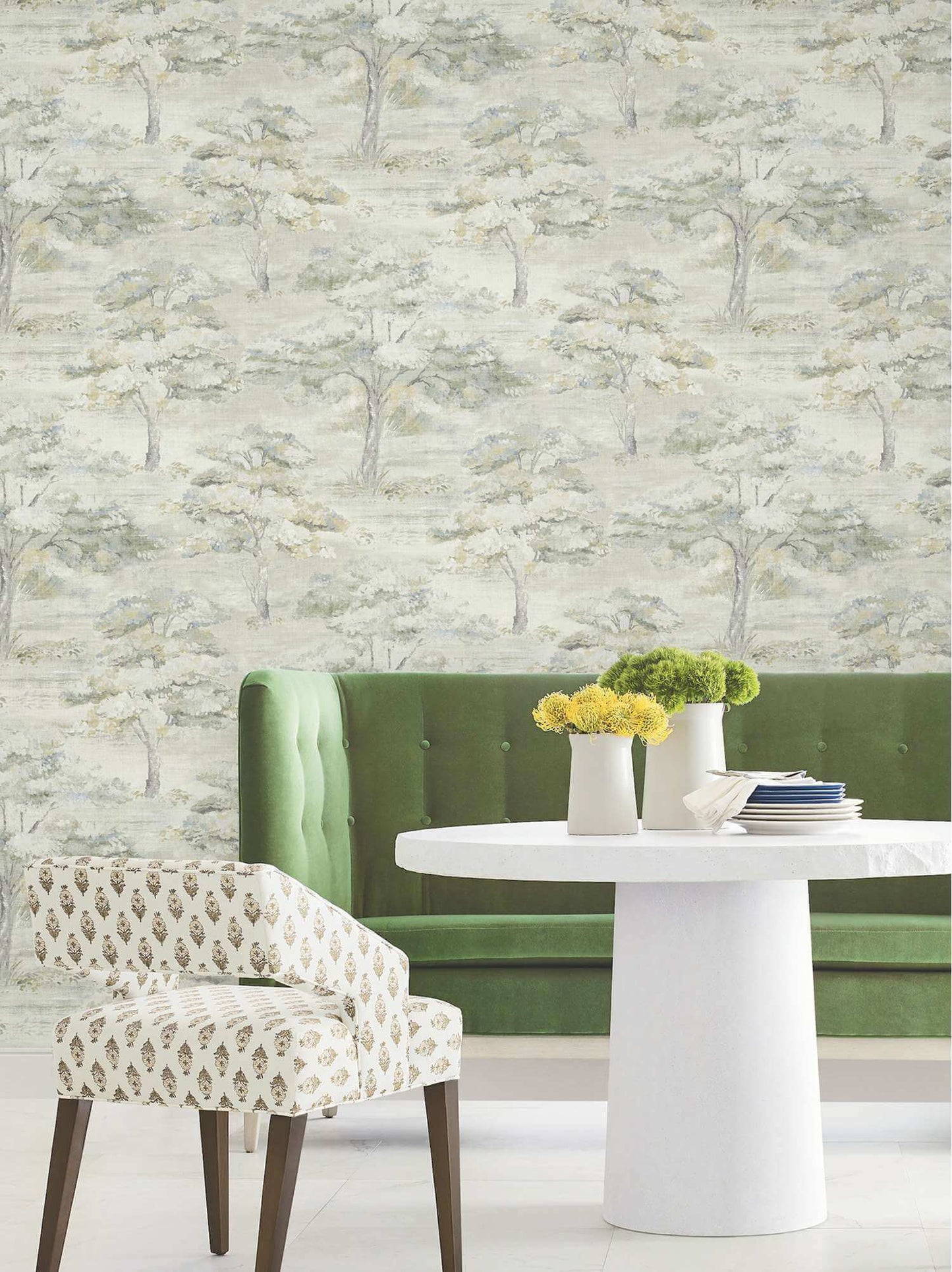 Antonina Vella Layered Luxe Moreno Wallpaper - Slate