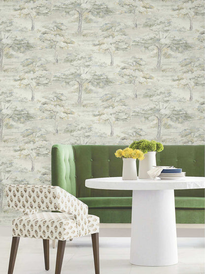 Antonina Vella Layered Luxe Moreno Wallpaper - Slate