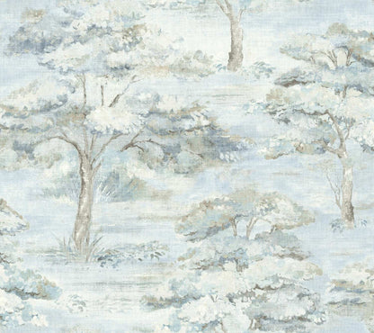 Antonina Vella Layered Luxe Moreno Wallpaper - Blue